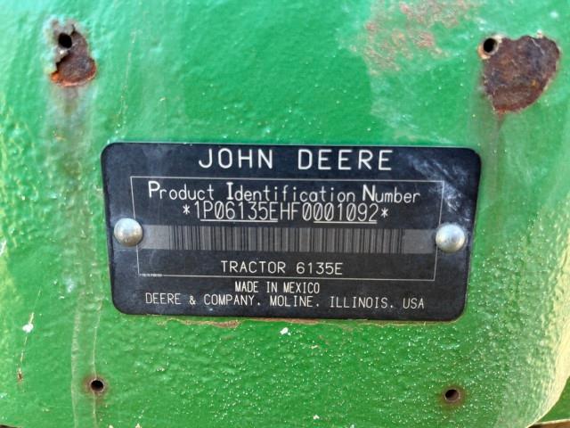 JD 6135E MFWD TRACTOR