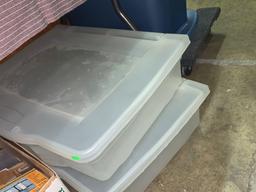 2 Rubbermaid Storage Container