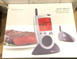 New BrookStone Grill Alert Talking remote Thermometer