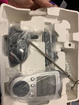 New BrookStone Grill Alert Talking remote Thermometer