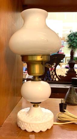 Milk Glass Lamp