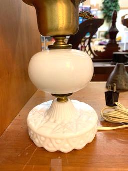 Milk Glass Lamp