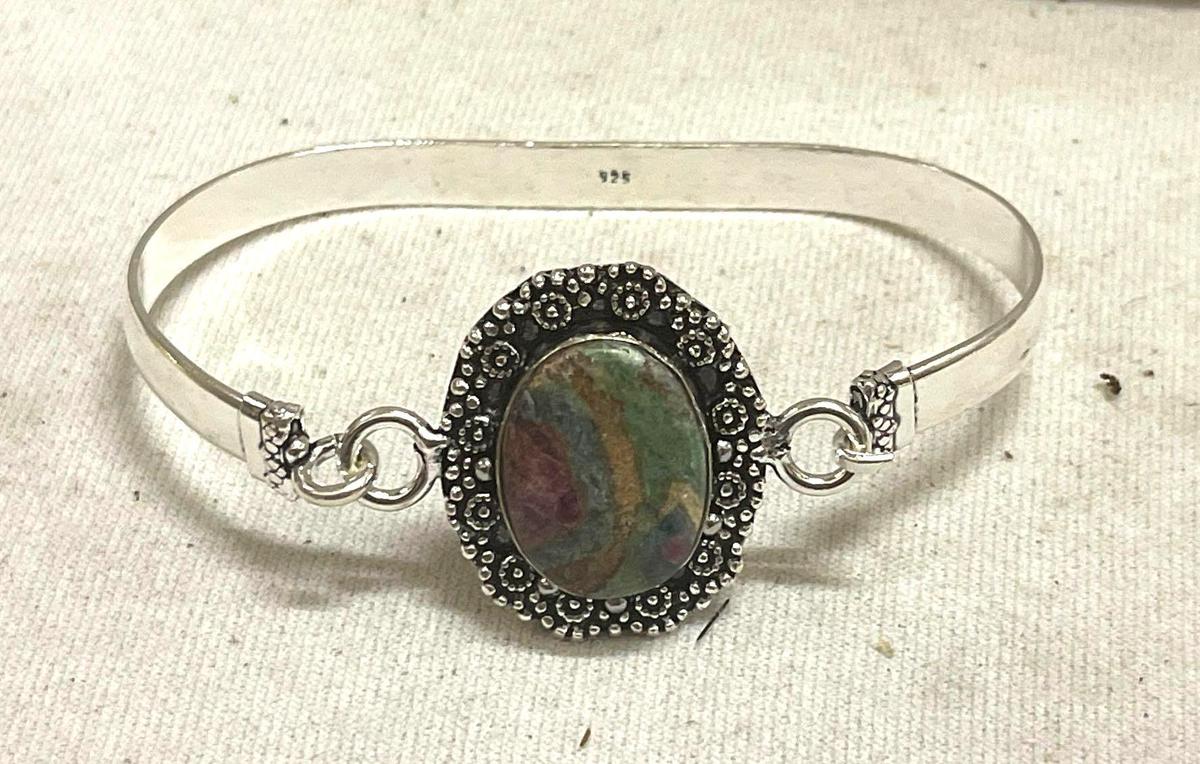 Ruby Fuchsite Bangle Bracelet