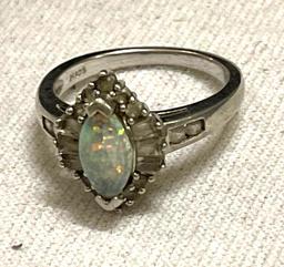 Sterling Silver Opal Ring