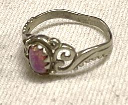 Sterling Silver Opal Ring
