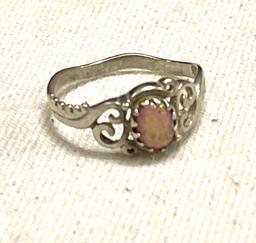 Sterling Silver Opal Ring