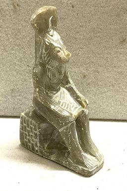 Soapstone Sculpter of Lion Headed Skehmet Symolizing Pheroah Amenhoted III From 18th Dynasty