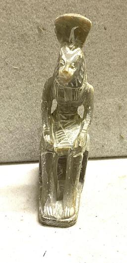 Soapstone Sculpter of Lion Headed Skehmet Symolizing Pheroah Amenhoted III From 18th Dynasty