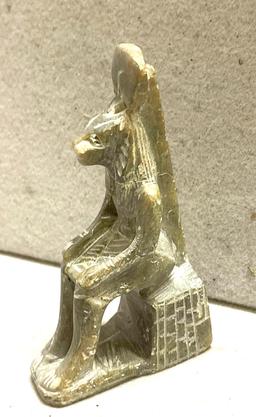 Soapstone Sculpter of Lion Headed Skehmet Symolizing Pheroah Amenhoted III From 18th Dynasty