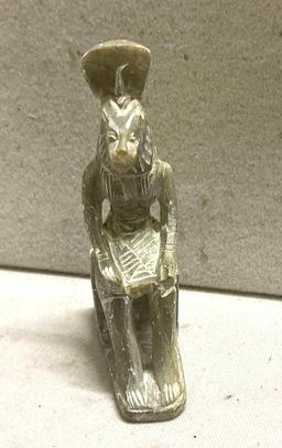 Soapstone Sculpter of Lion Headed Skehmet Symolizing Pheroah Amenhoted III From 18th Dynasty