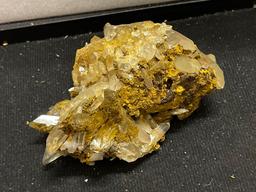 Clear quartz Crystal Slightly Cleaned to Finish Cover w/ Muritic Acid for 24 Hours.
