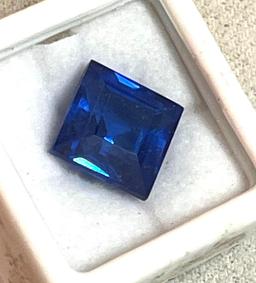 11.45 cts Tanzanite Square Cut Gemstone