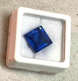 11.45 cts Tanzanite Square Cut Gemstone