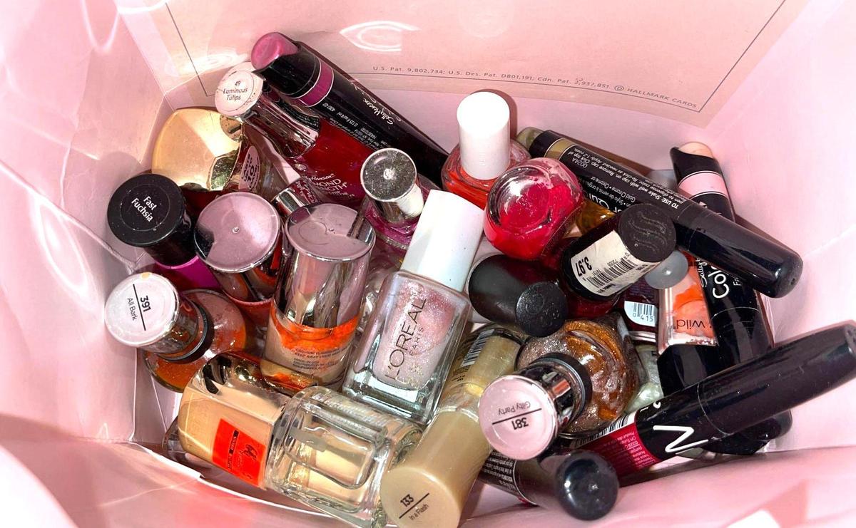 Assorted Nail Polish and Makeup