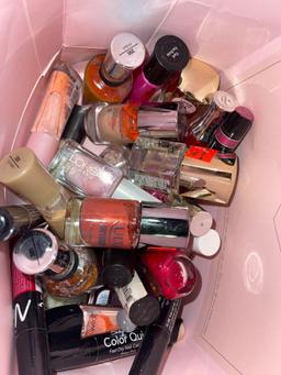 Assorted Nail Polish and Makeup