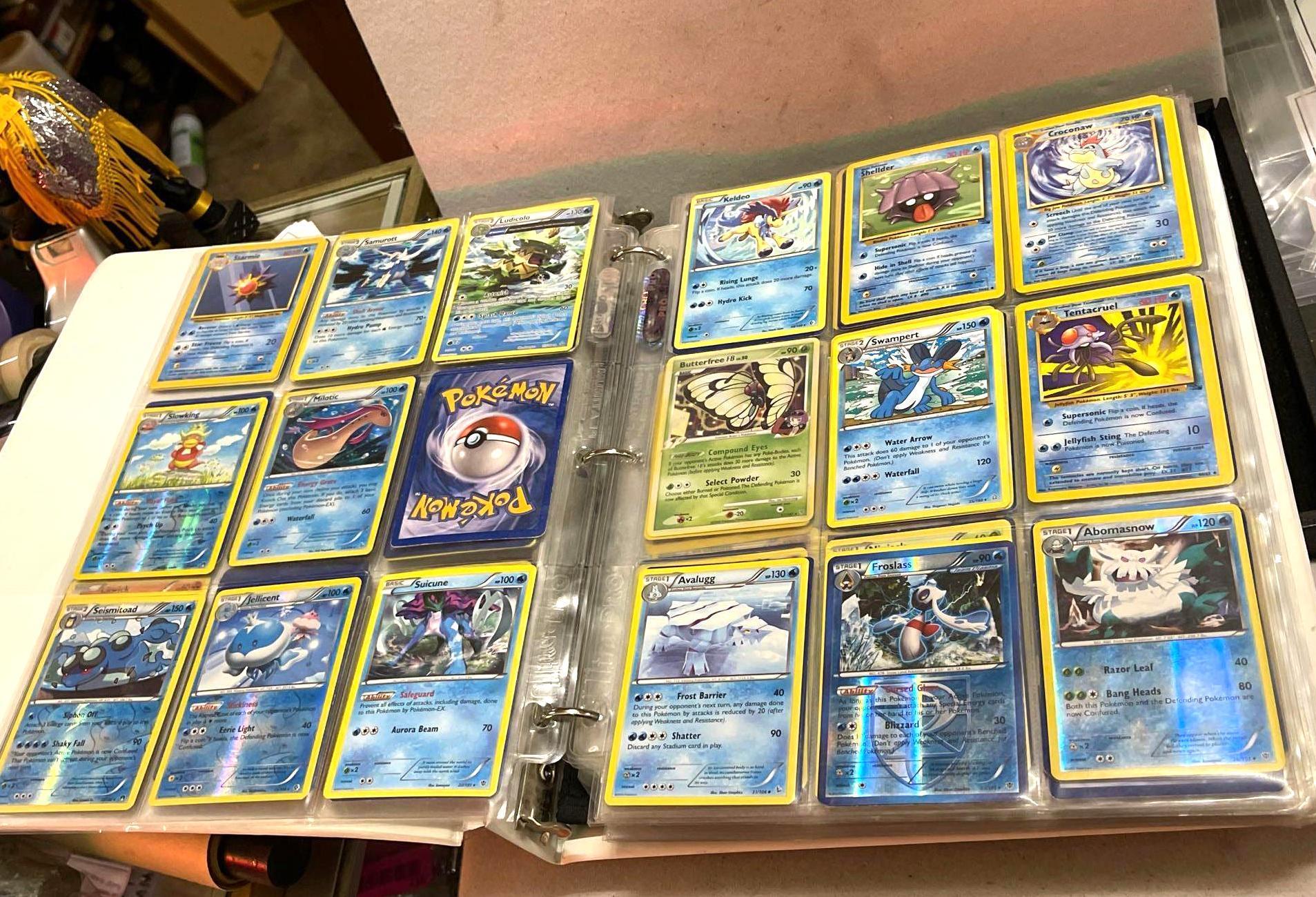 Binder of Pokemon Cards- Unsearched Cards are Mostly from 1990's to early 2000's - Including Halos