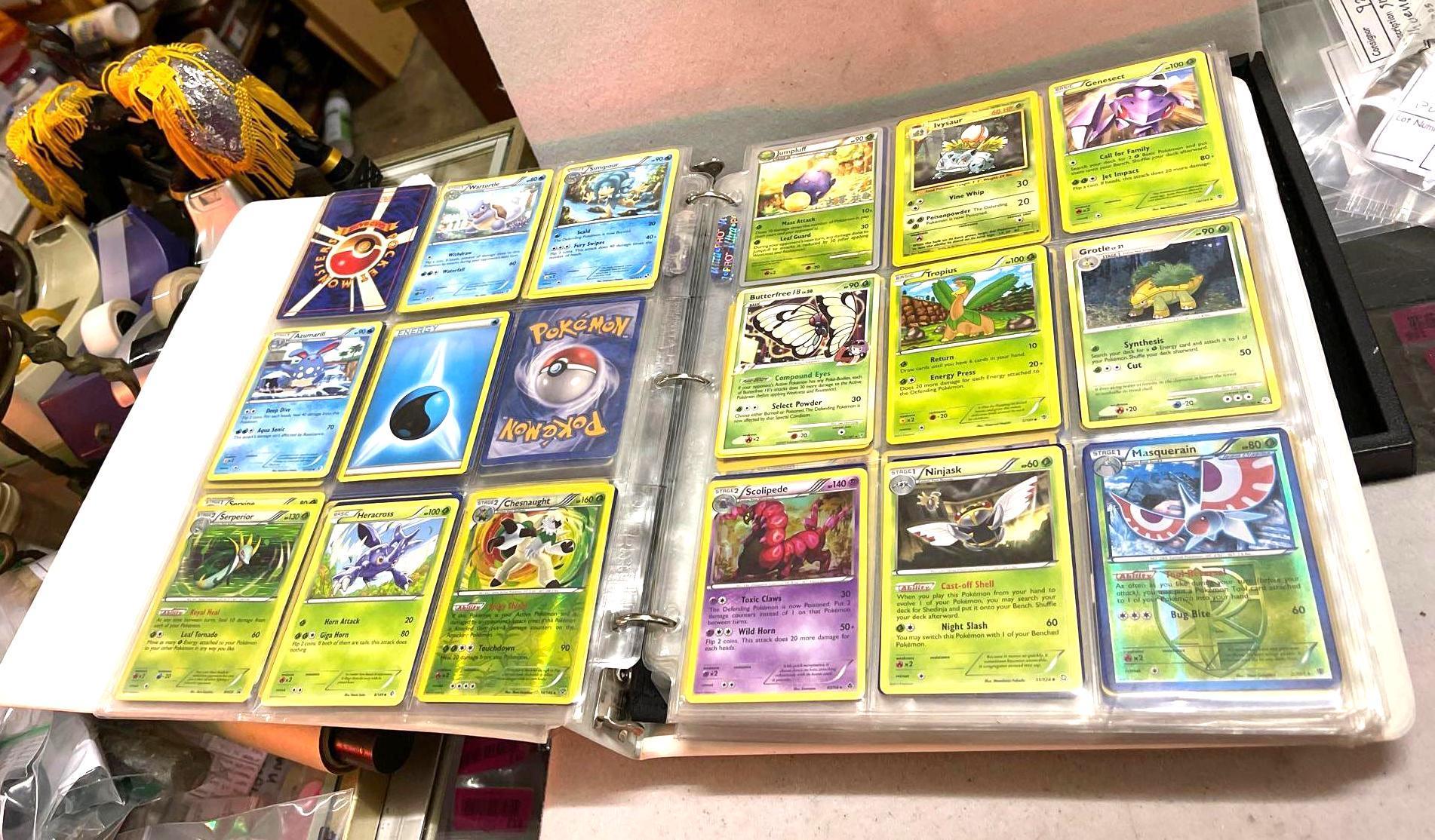 Binder of Pokemon Cards- Unsearched Cards are Mostly from 1990's to early 2000's - Including Halos