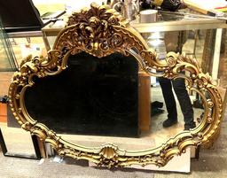 Beautiful Large Gold Color Mirror - Ornate 52" x 45"