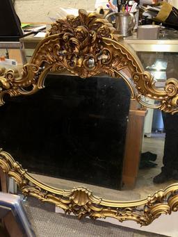Beautiful Large Gold Color Mirror - Ornate 52" x 45"