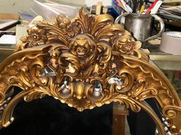 Beautiful Large Gold Color Mirror - Ornate 52" x 45"