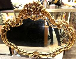 Beautiful Large Gold Color Mirror - Ornate 52" x 45"