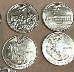 10 American Bicentennial Commemorative Coins