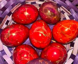 8 Colorful Pottery Eggs