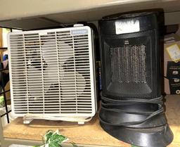 Table Top Fan and Honeywell Heater - working