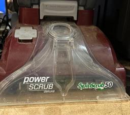Hoover Power Scrub Deluxe Carpet Cleaner- Works