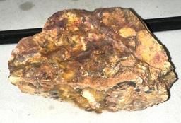 2.2 lb Red Ferric Oxide Rock with Deposits of Rust from Iron Locked in Dark Brown