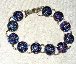 Fused Glass Bracelet with Splendid Designs and Layered Glass Pill Box