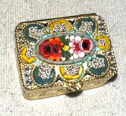 Fused Glass Bracelet with Splendid Designs and Layered Glass Pill Box
