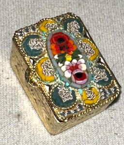 Fused Glass Bracelet with Splendid Designs and Layered Glass Pill Box