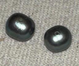 Two Black Pearls from Fiji Islands