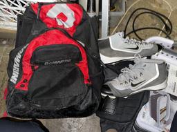 Nike Cleats size 11, Nike Shorts, Baseball Bag and Bat