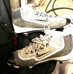 Nike Cleats size 11, Nike Shorts, Baseball Bag and Bat