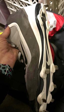 Nike Cleats size 11, Nike Shorts, Baseball Bag and Bat
