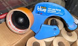 New Case of Trimaco Masking Paper 9" x60 Yards each and Tape Dispensers