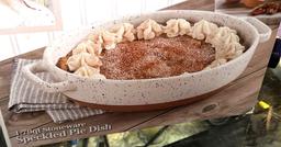 2 New Dolly 1.79QT Stoneware Speckled Pie Dish