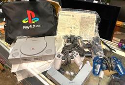 Sony PlayStation Console, 3 Controllers, Case and More