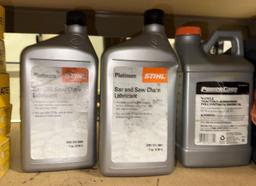 Bar & Saw Chain Lubricant and 4 cycle Tractor/Lawnmower Engine Oil
