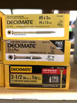 6 Boxes of Deck mate Screws