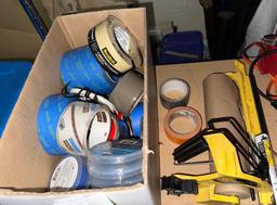 Box full of Tape and Hand Masker Dispenser
