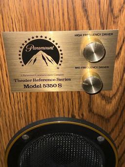 2 Paramount Theater Reference Series Speakers model 5350S - work