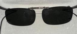 Polar Optics Clip on Sunglasses and Case