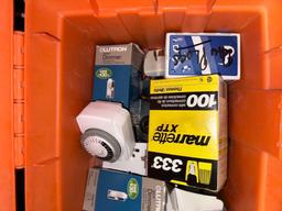 Tool Box full of electrical Tools and Supplies