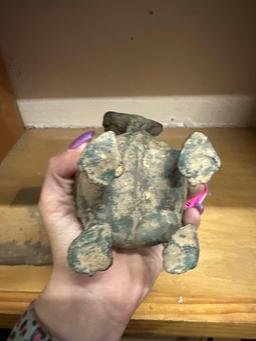 Bronze Chinese Fu Dog incense Burner 6" Tall