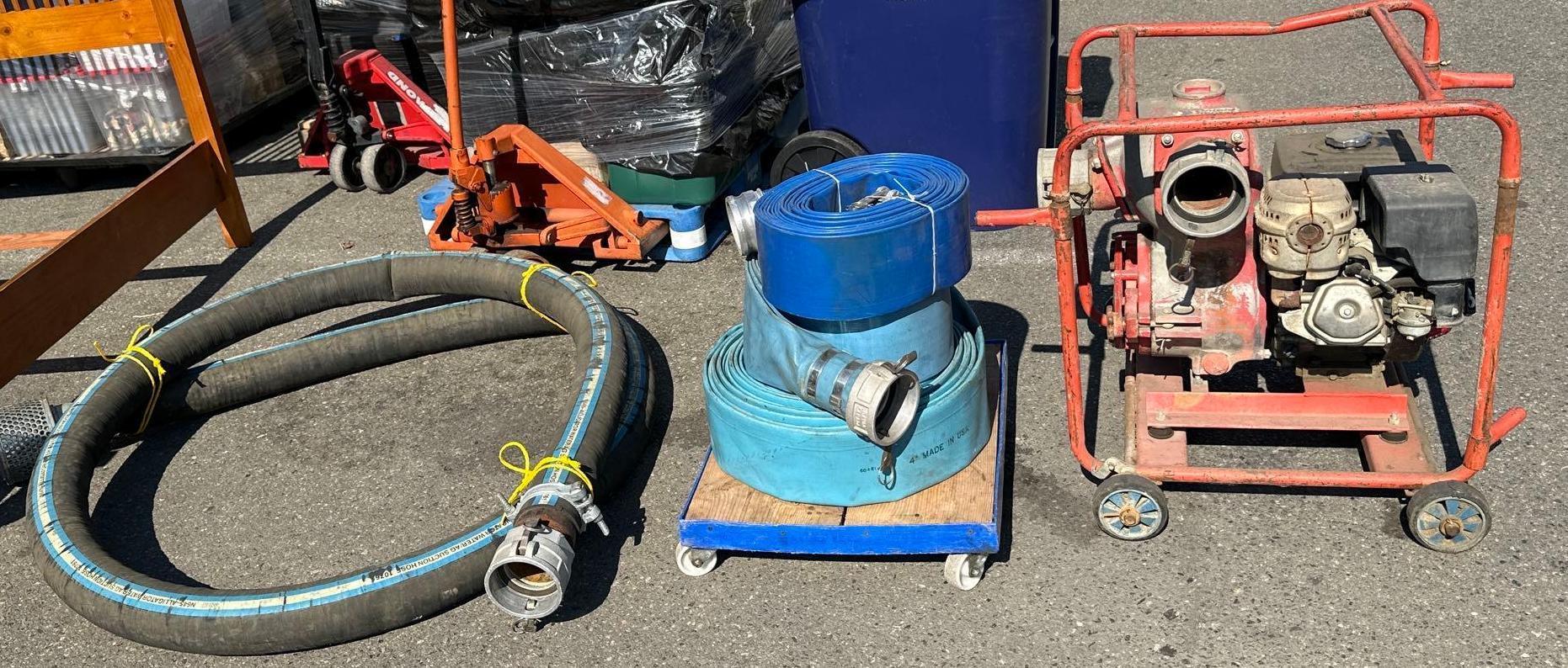MQ Contractor 4" Trash Pump with Hoses-
