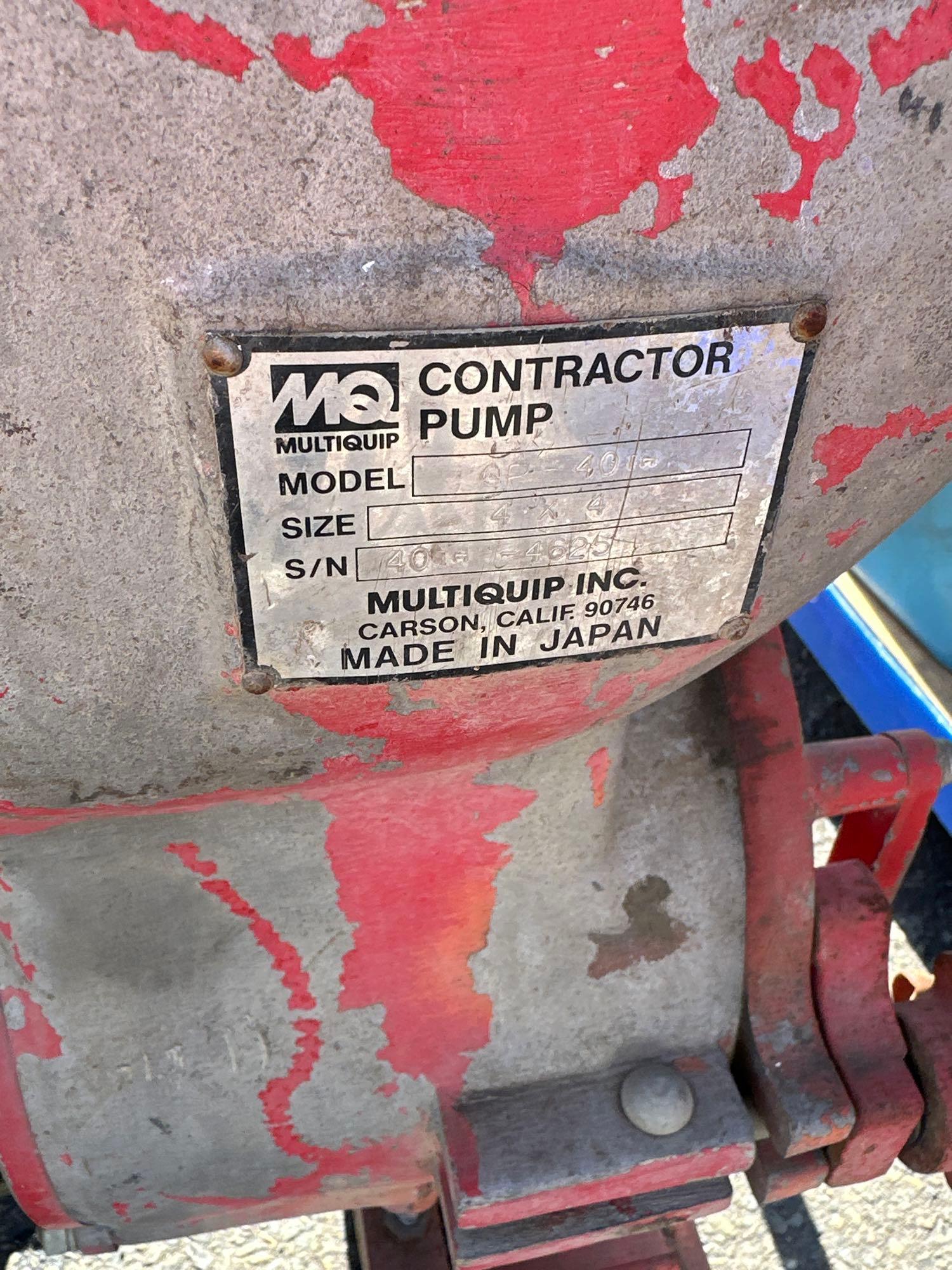 MQ Contractor 4" Trash Pump with Hoses-