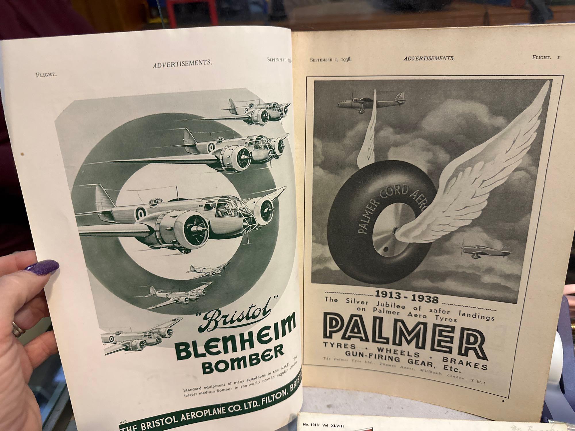 4 Copies of Flight Air Craft Magazines 1938 and 1945